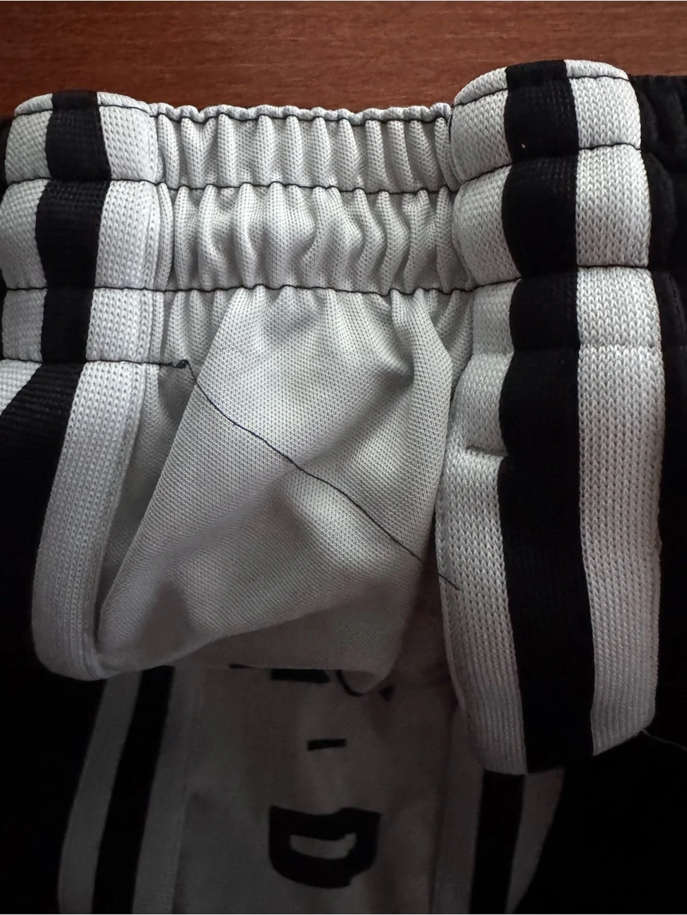 Jordan Black and White Center Logo Athletic Shorts